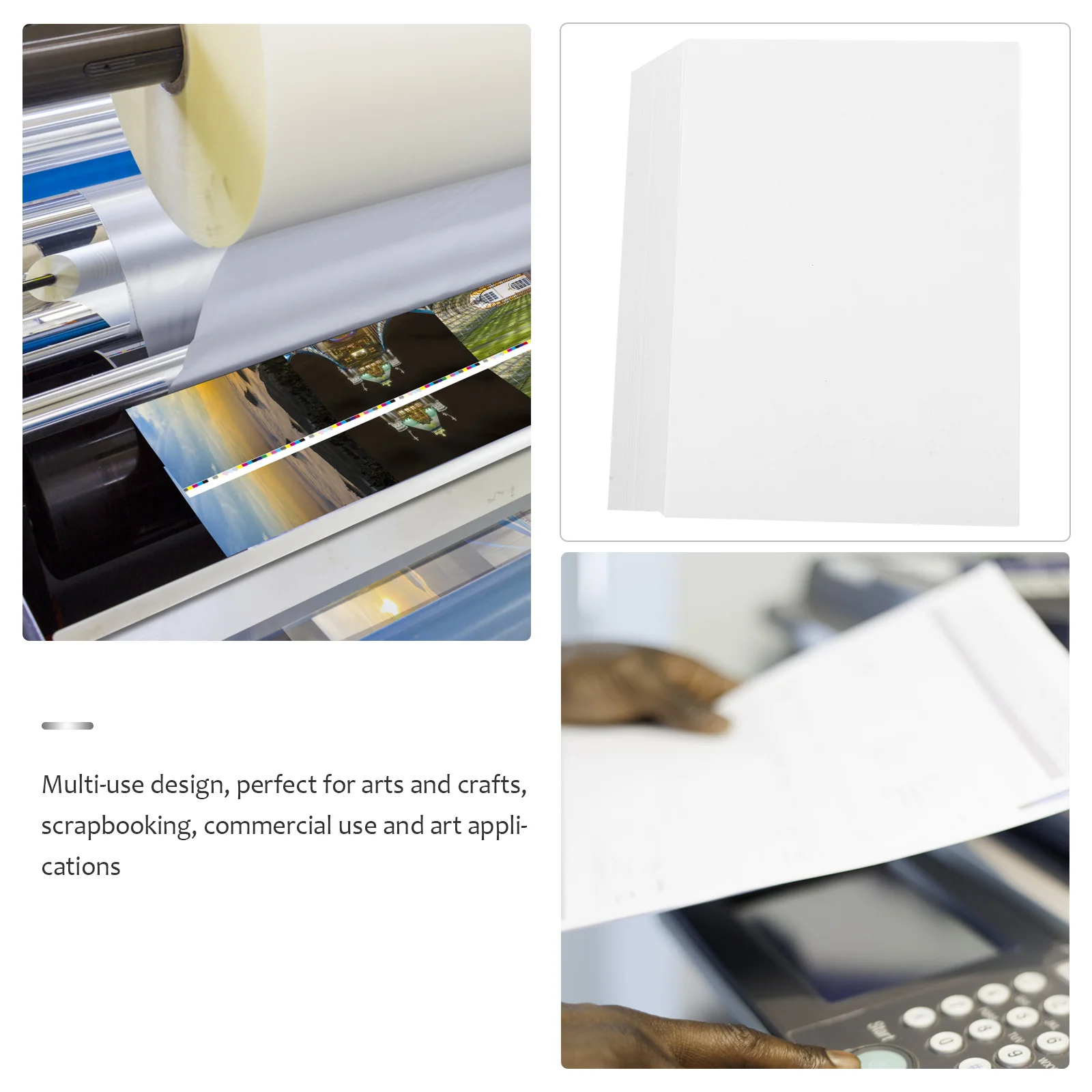 500 Sheets A5 Printer Paper Printing Blank Office+supplies Multi-function Multi-use Printer Cardboard White for