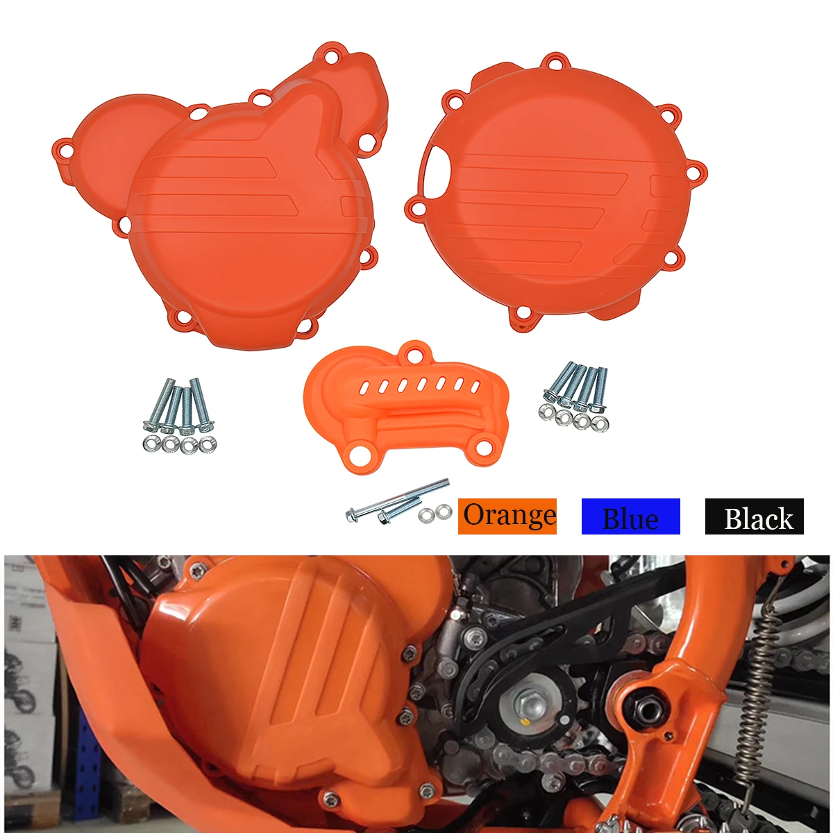 

Motorcycle Engine Clutch Guard Water Pump Cover Ignition Protector For KTM 250 300 SX XC XCW TC TX TE EXC TPI 2019-2020 2021 22