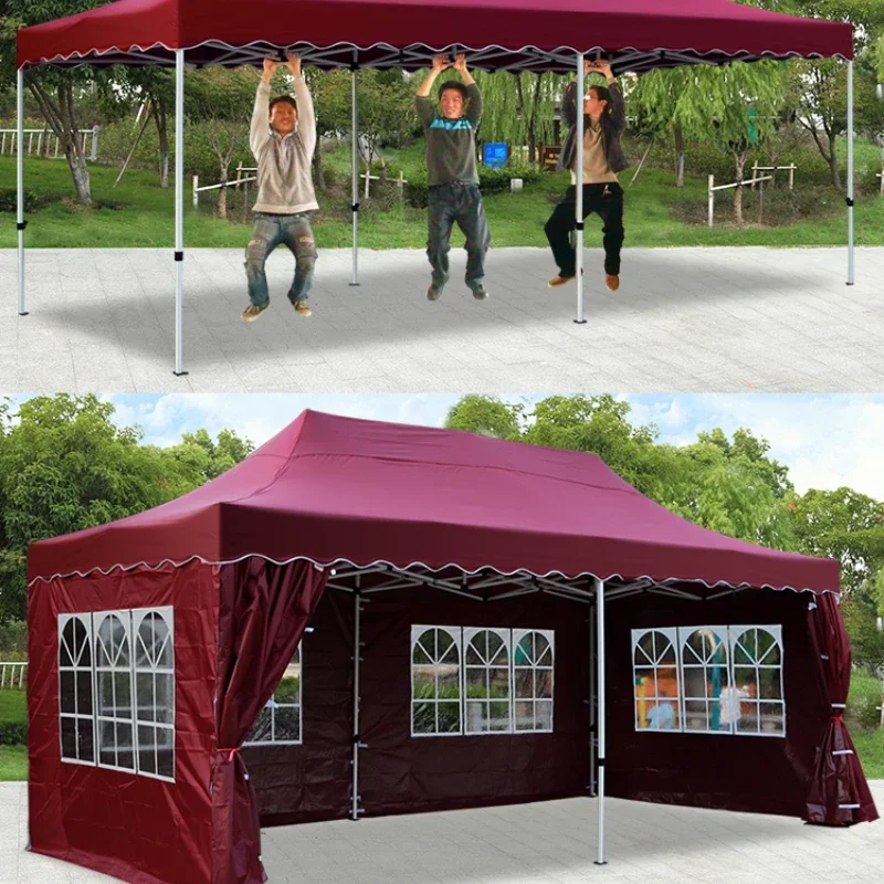 3x6 Automatic Outdoor Advertising Tent Folding Awning Sunshade Awning Stall