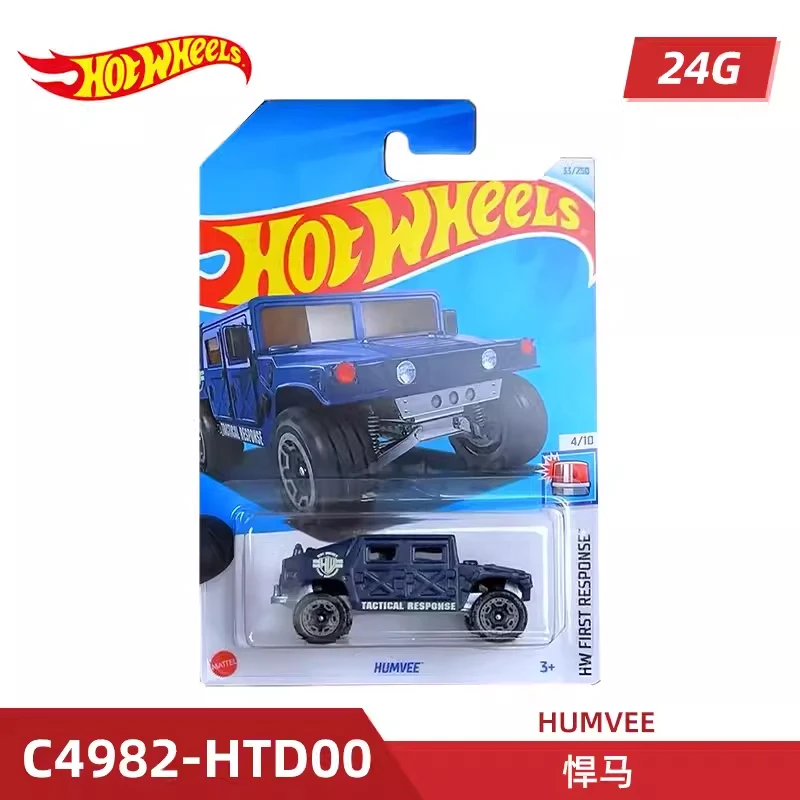 2024G Original Hot Wheels HUMVEE 1/64 Diecast Toys for Boy 1/64 Diecast Vehicle Brinquedo First Respond Collection Birthday Gift