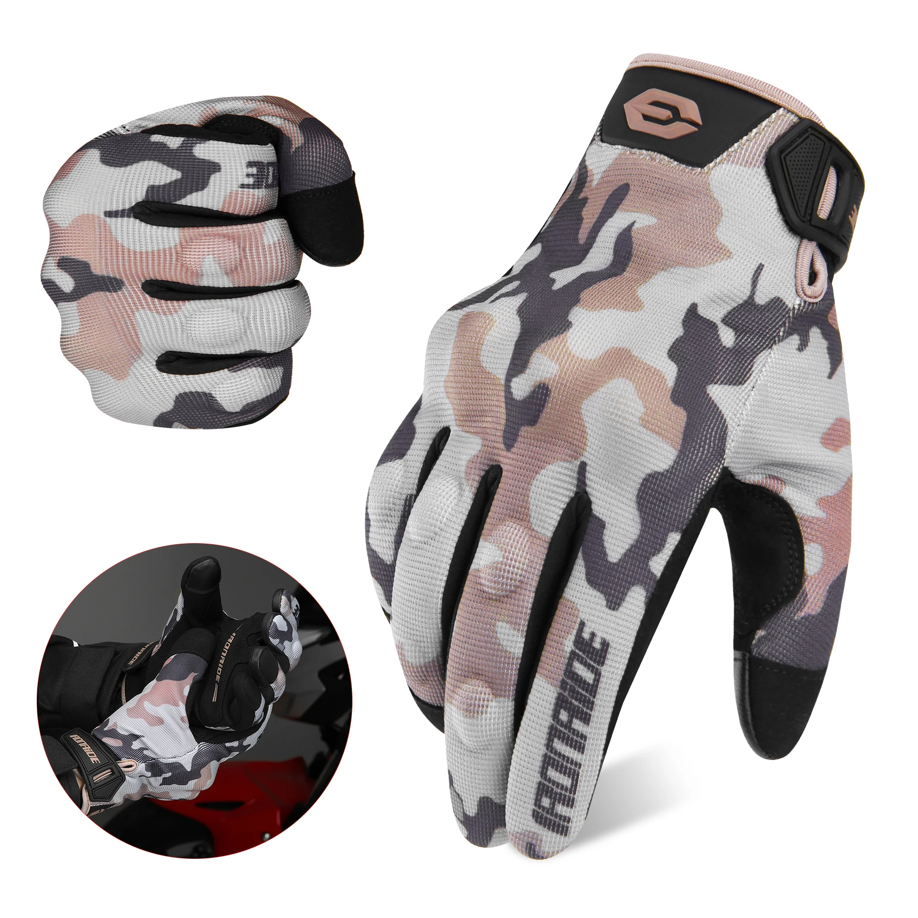 

Motorcycle Riding Gloves Anti Fall Anti Scratch Breathable Tactical Gloves Anti Slip Touch Screen Off-road Motorcycle Gloves