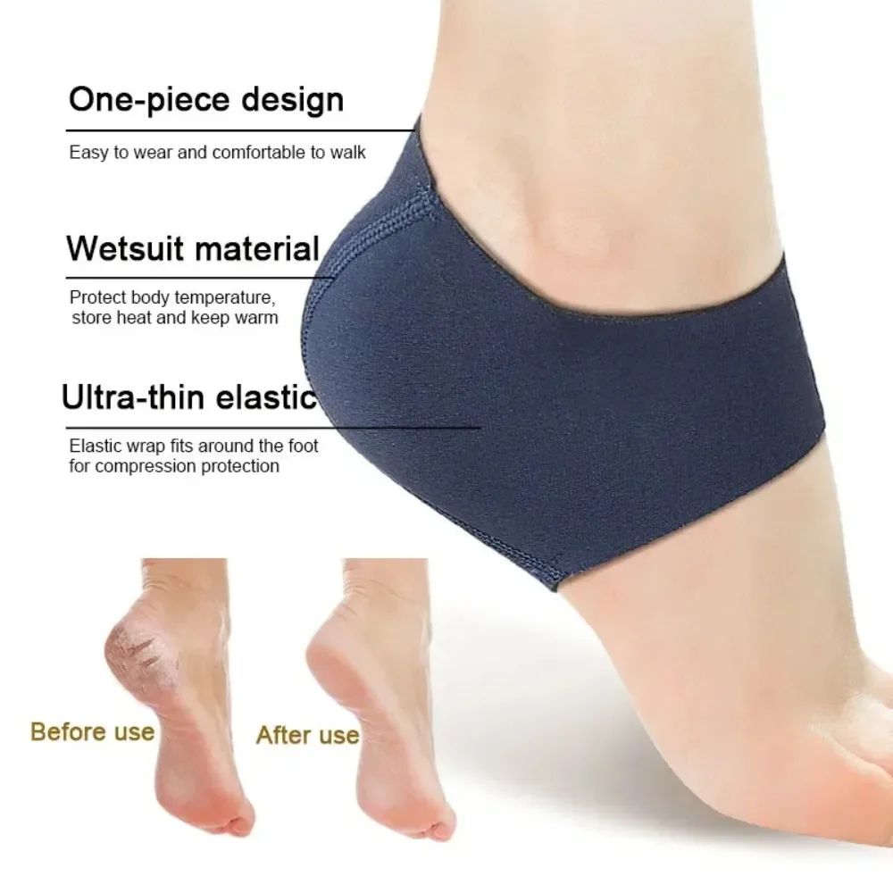 

Stretch cloth/Silicone Heel Protective Cover Anti-Crack Moisturizing Plantar Fasciitis Heel Socks Pain Relief Skin Repair