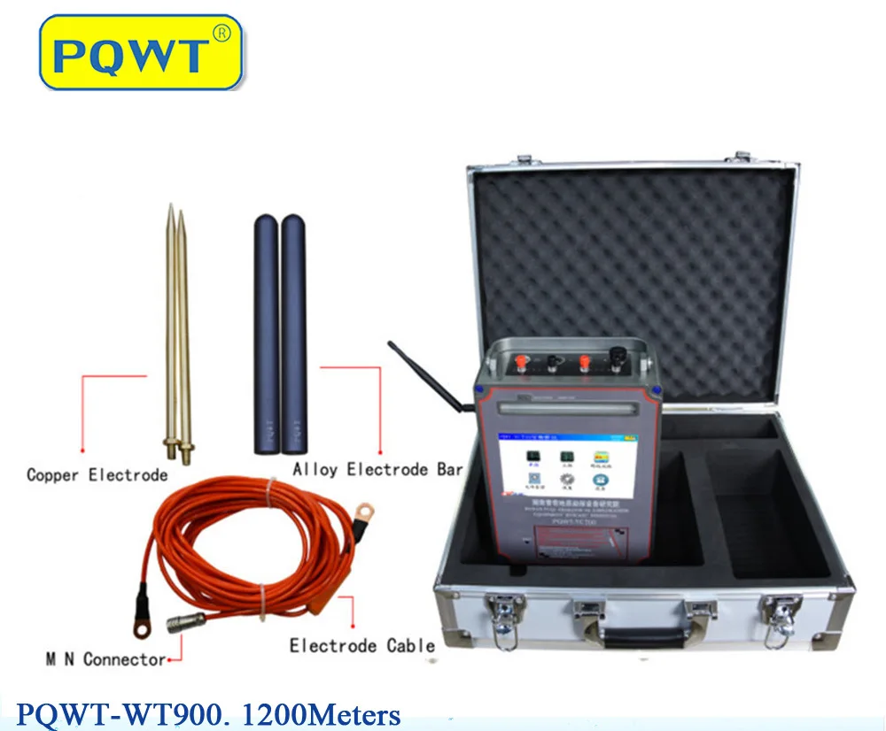 Mineral Detector Underground PQWT-WT900 Detector de Metal Alta Profund Geophysical Equipment PQWT Detector