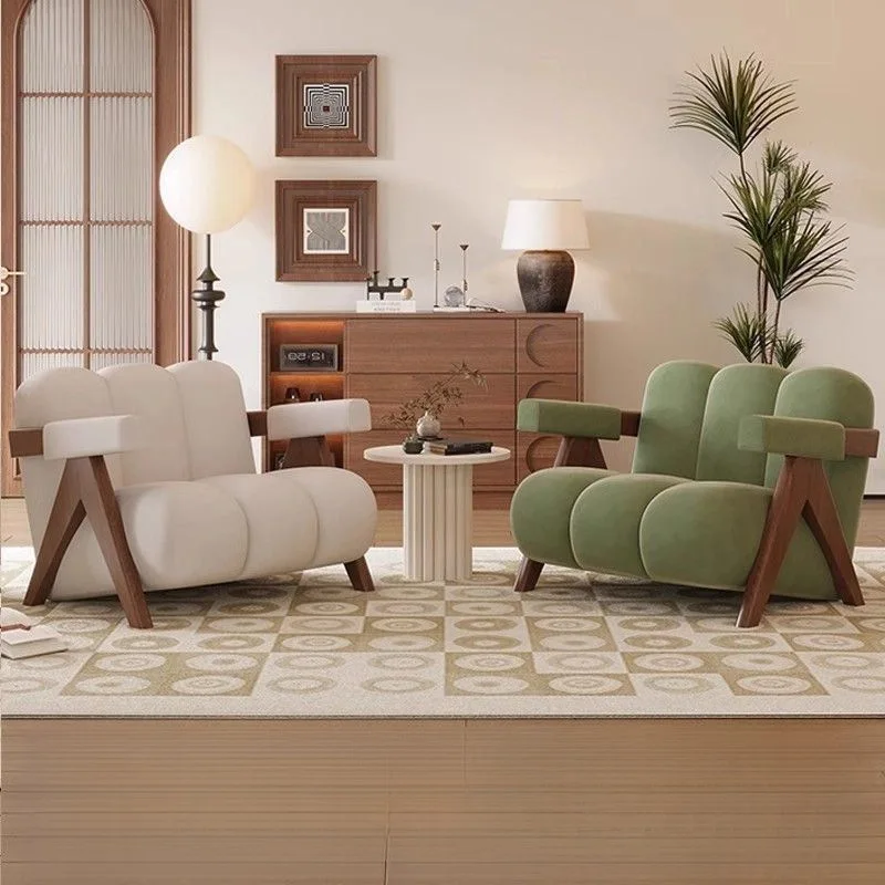 Medieval style creative single negotiation sofa table and chair combination one table and two chairs beauty salon balcony lounge