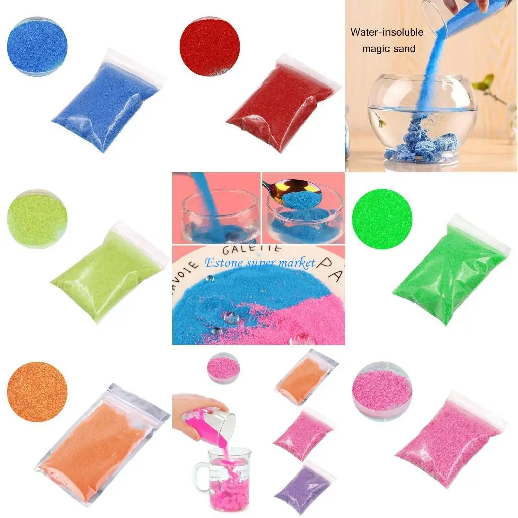 

090B Детский набор волшебного песка для игровых игрушек Яркая цветная игрушка для песка Забавная Порта