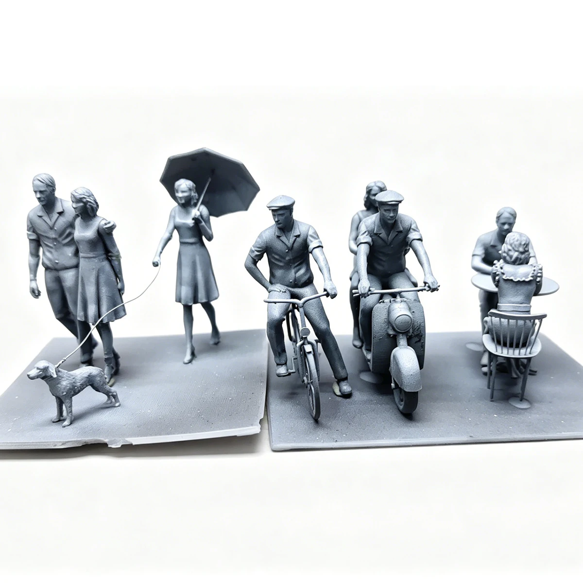 AliExpress CorMake Scale Miniature Scale Model Kit Figures Diorama Modern Urban Civilian Woman Bike Cycle Set 1/35 1/43 1/48 1/64 1/72 1/87 HO
