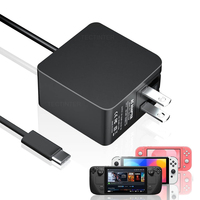 45W AC Adapter EU/US Plug Fast Charger Compatible with Nintendo Switch/Steam Deck Accessories USB Type C Charger Power Supply