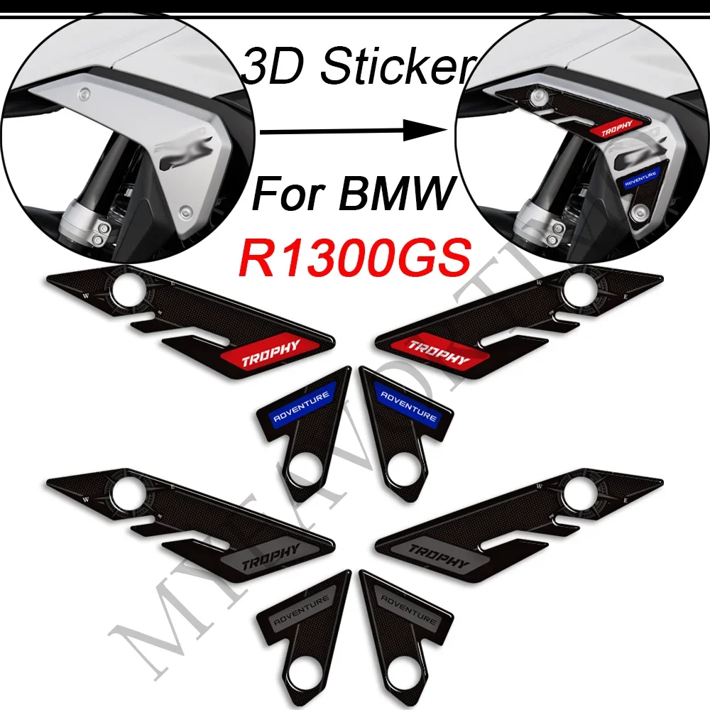 3D Stickers Decals For BMW R1300GS R 1300 GS 1300GS Trophy Triple Black Option 719 ADV Adventure Tank Pad Gas Fuel Oil Protector