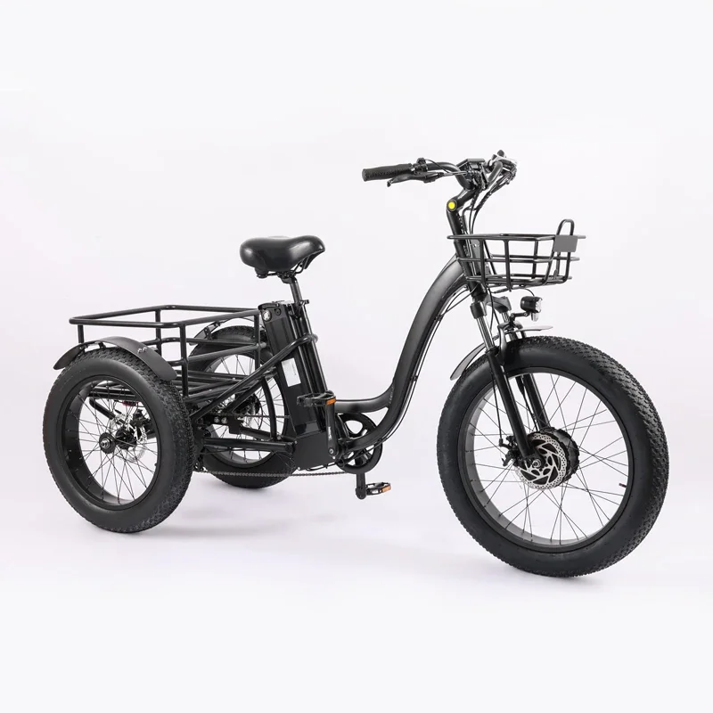 Wholesaler Adults 750w/500W 3 Wheel Car Cargo Electric Chinese Electric Tricycle Fat Tire Electric Tricycle