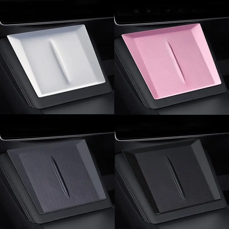 

Center Console Wireless Charging Pad 10W Silicone Anti Slip Mat Compatible with Most Cars Mobile Fast Charge Accessory