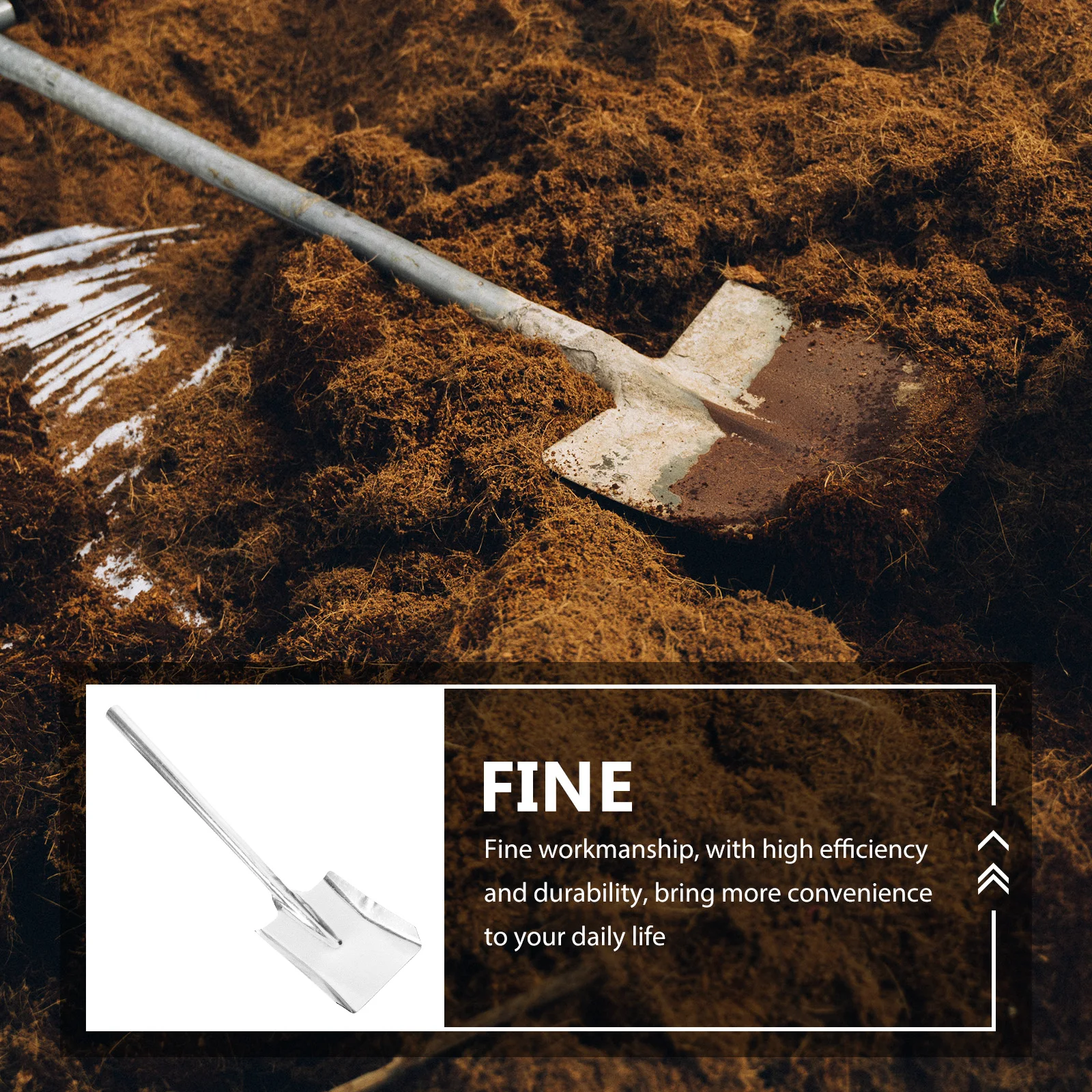 

2pcs 14 Square Coal Shovels Flathead Excavation Iron Garden Tools for Digging Soil Transplanting Fireplace Ash Cleaning