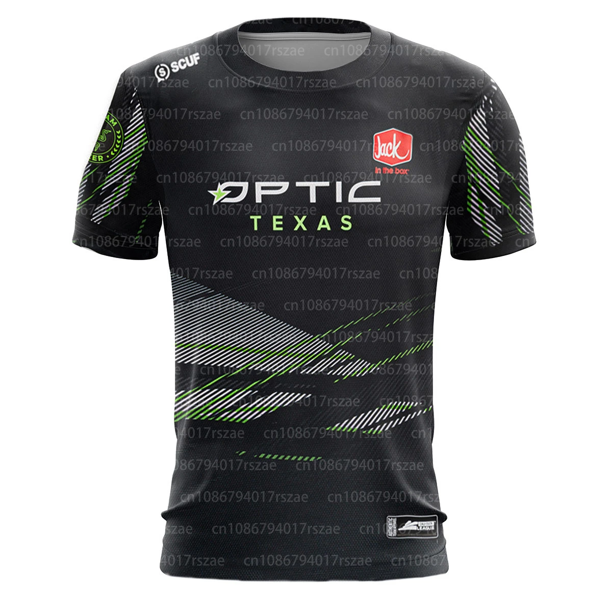 OpTic GAMING Jersey Texas Black 2023 24 Team Uniform Custom Men Summer Short Sleeve T-shirt For Male Esport Wear Fans Tops