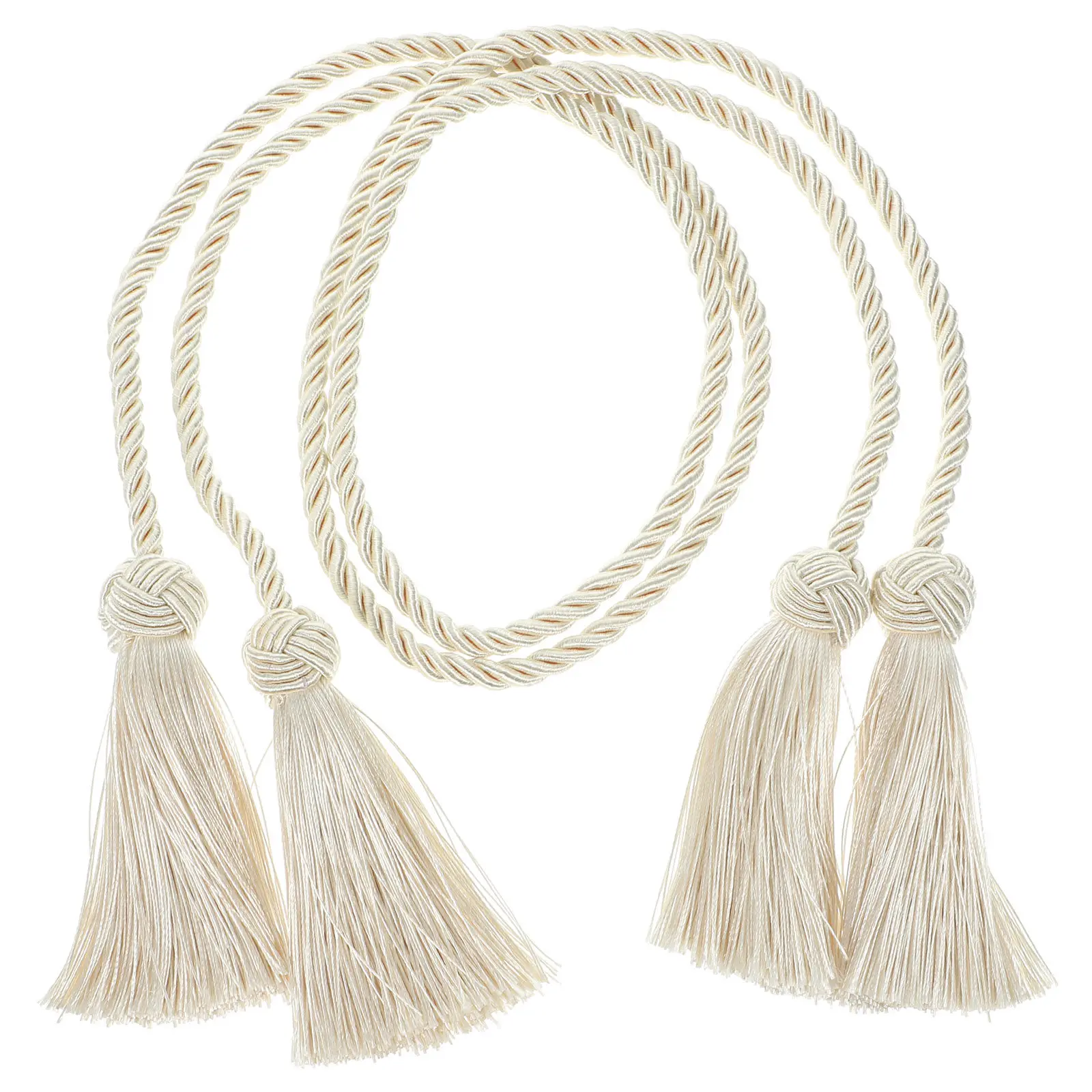 1Pair Rope Curtain Tiebacks Stylish Decorative Curtain Binding Strap for Drapes Curtains Holdback Fastener Home Office Studio