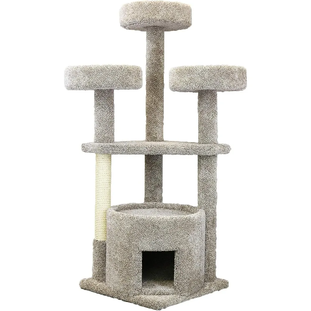 Cat Trees 130014-Neutral Main Coon Cats House Cat Tree  pet accessories  cats tree house  cats scratching post