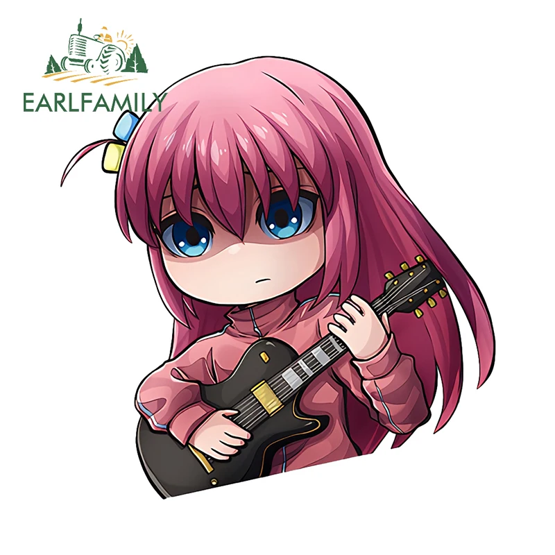 EARLFAMILY Bocchi Gotoh Hitori Kita Ikuyo Car Stickers Yamada Ryo Ijichi Nijika Anime Chibi Vinyl Accessories Musical Instrument