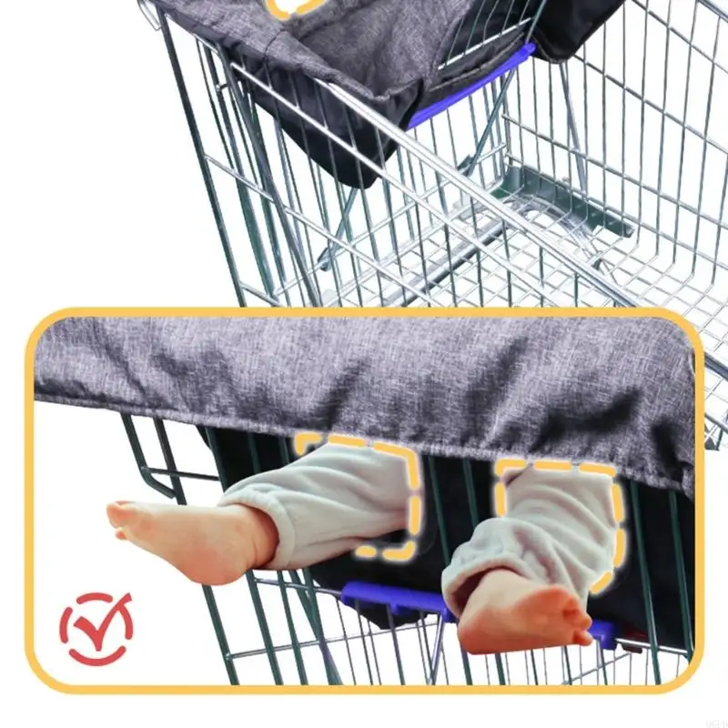Cubierta para carrito compras para bebé, Universal, fácil limpiar, plegable, para carritos supermercado y sillas
