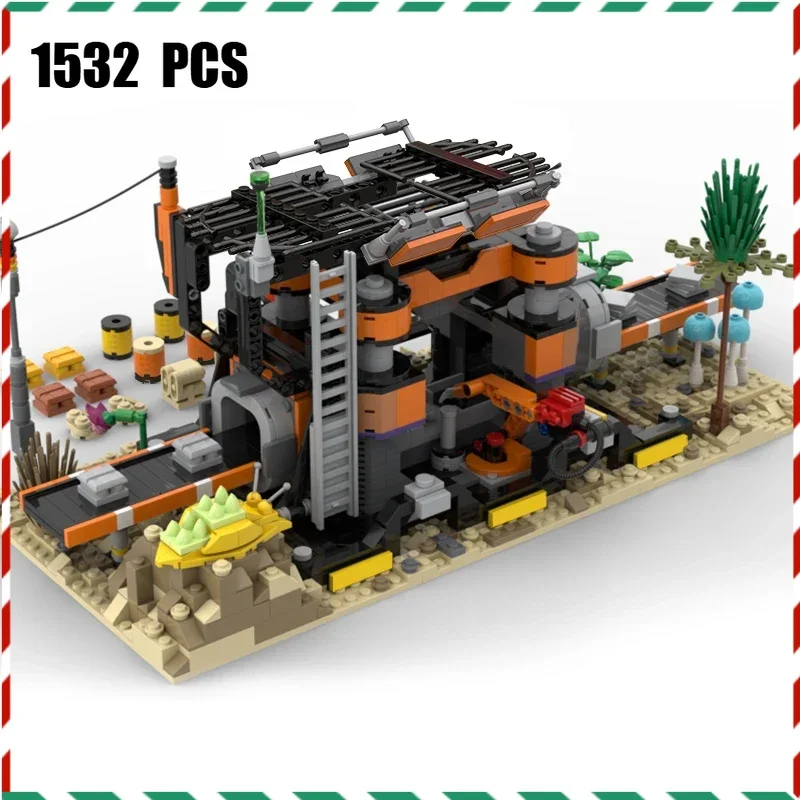 

Набор фабричных строительных блоков MOC Satisfactory - модель тяжелого оборудования, сборные кирпичи, креативный образовательный подарок для детей и взрослых