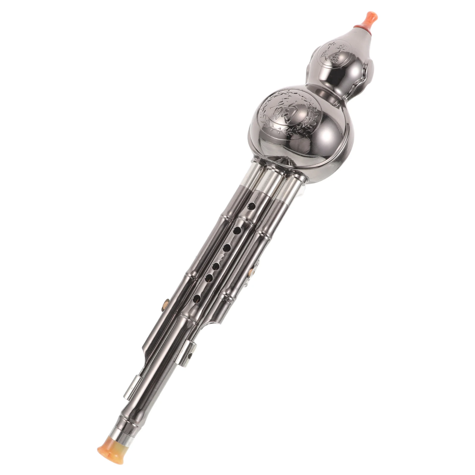 

Gourd Silk Chinese Flute Cucurbit Instrument Major Beginner Wind Silver Hulusi Musical