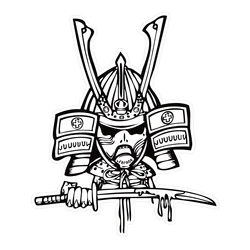 JDM Samurai Reflective Car Stickers Decor Motorcycle Moto Bike Body Windshield Fuel Tank Decal Accessories for Kawasaki Suzuki