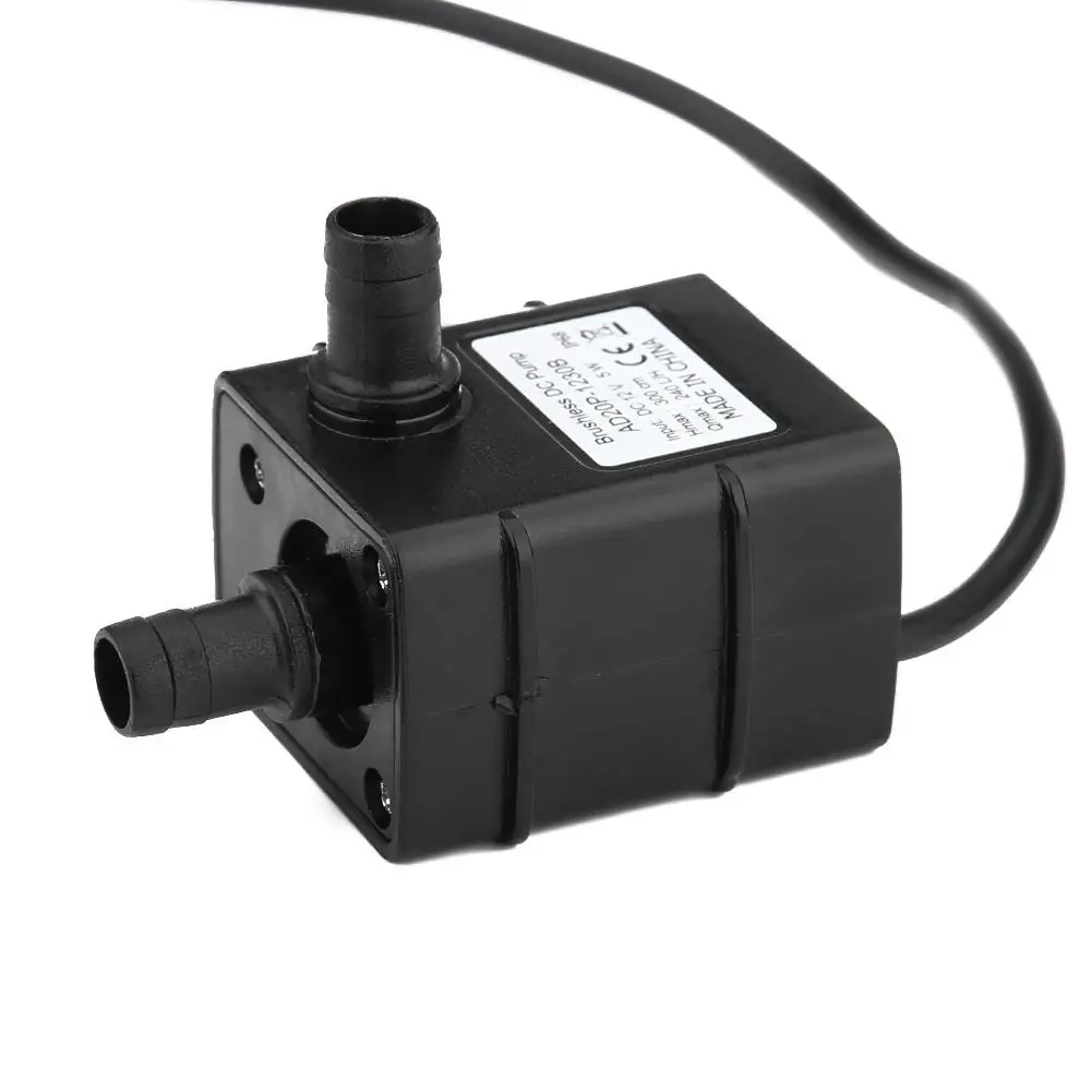 Micro Water Pump Ultra-quiet Car Power Membrane Waterproof Submersible Aquarium Pump 12 V 5 W 240L / H Brushless DC Micro Pump