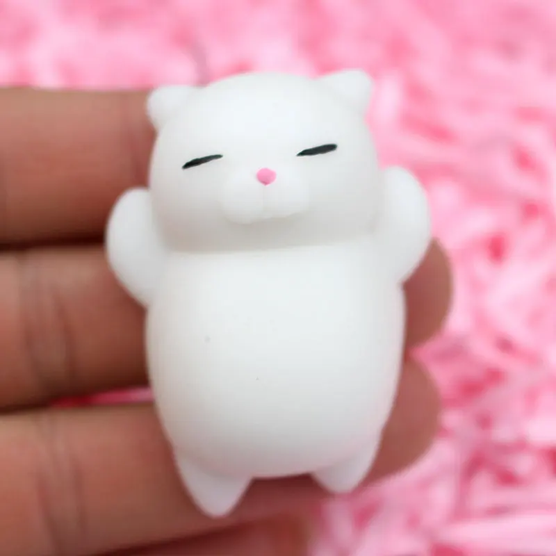 Toys Squishy Cat Set 2 Soft Silicone Kawaii Kitties Top Stress Relief Sensory Gift 2022 Unique Kids & Adults Teenage Girl Boy