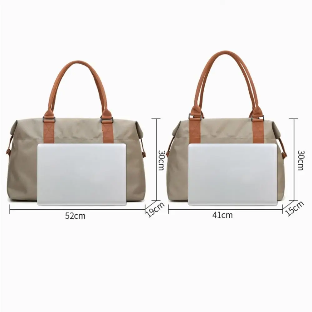Bolsa de viaje de gran capacidad de primera calidad, bolso de mano de tela Oxford para cabina, bolso de viaje separado en seco y húmedo ajustable para mujer