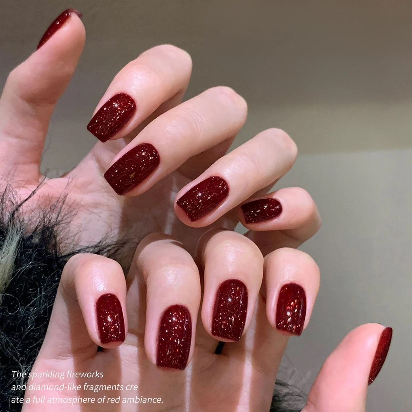 10ML 1PCS Red Nails Autumn Nails Top Selling Strobe Glitter Super Flash Diamond Gel Nail Polish Nail Supplies Nail Art