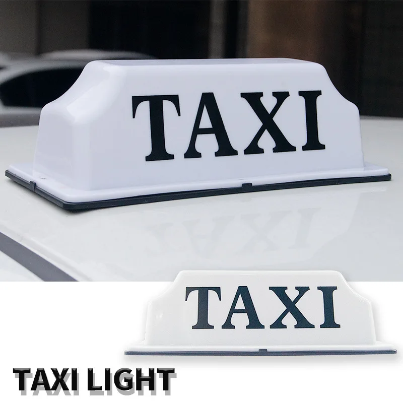 New Universal Taxi Top Light Roof Taxi Sign with Magnetic Base Waterproof Taxi Dome Light Suction Magne 12V 28cm Taxi Roof Lamp