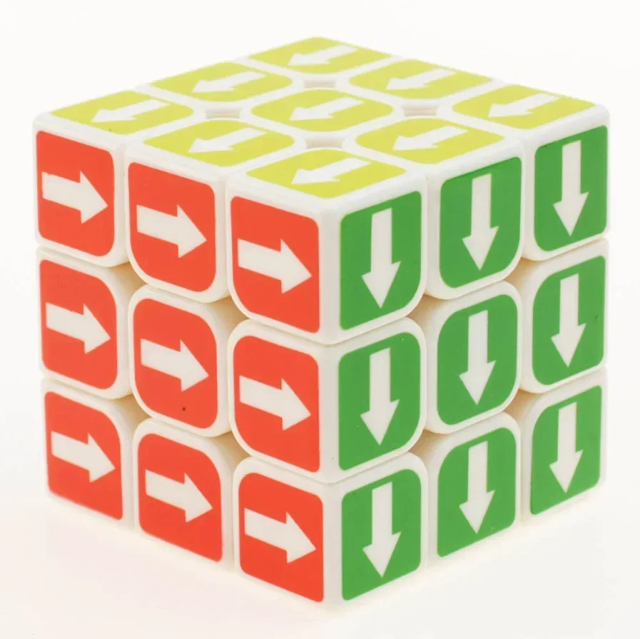 [Picube] Zcube Freccia Cubo 3x3 Velocità Magica Puzzle Senza Adesivo 3x3x3 Professionale Cubo Magico Giocattoli Educativi per Bambini MeiLong 3x3