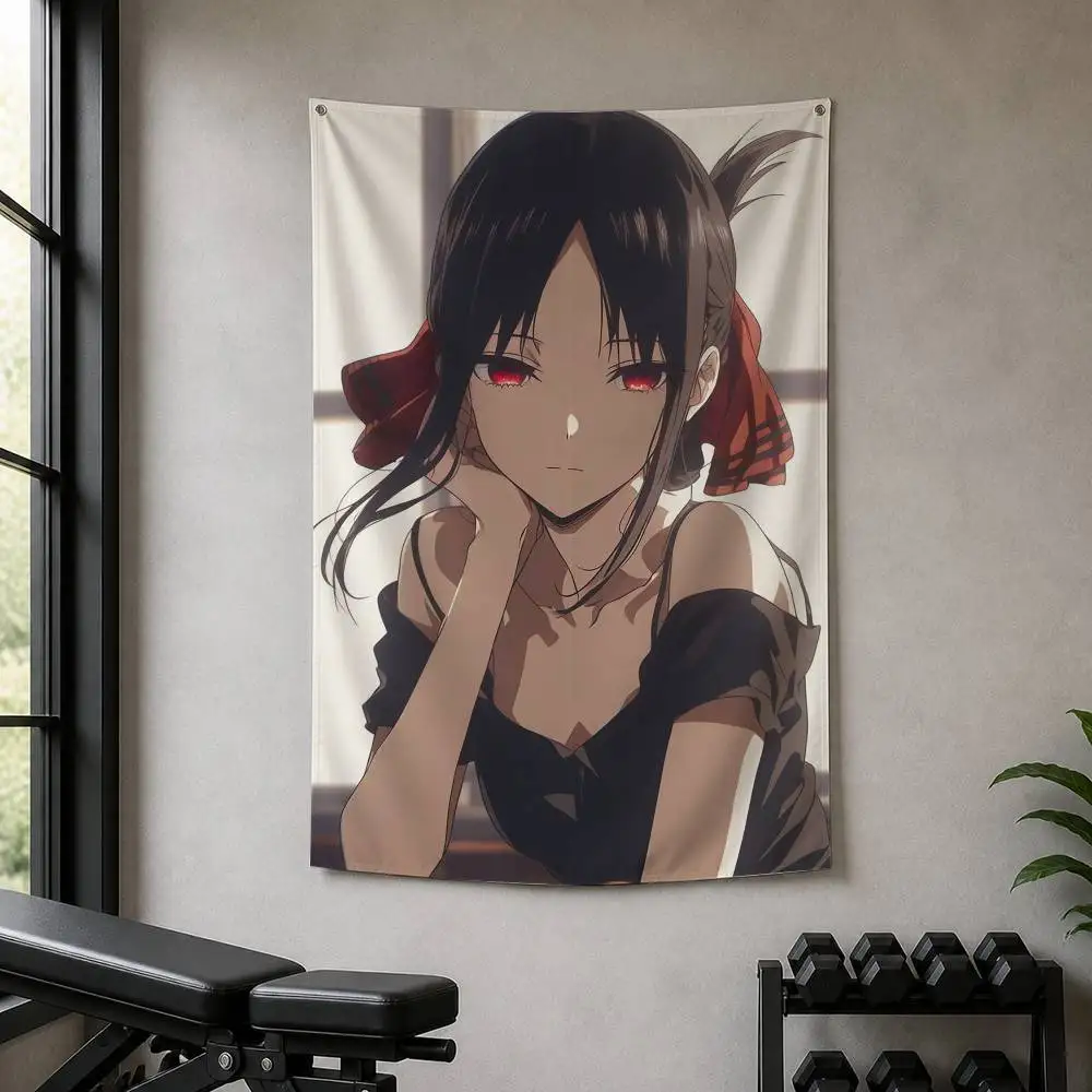 Kaguya Shinomiya Decorative Hanging Flag with Grommets for Garage Bedroom Dorm Wall Decor