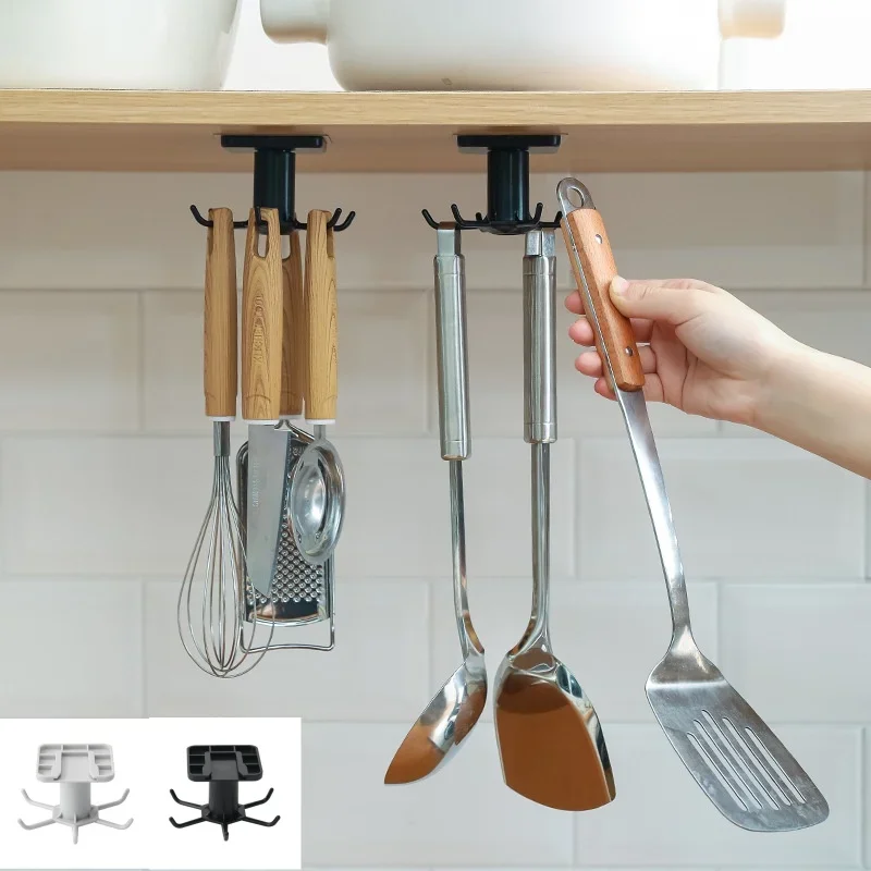 1 قطعة المطبخ تدوير تخزين الرف خزانة الرف معلقة هوك المنظم خزانة الملابس الرف شماعات خزانة حامل المطبخ Cocina