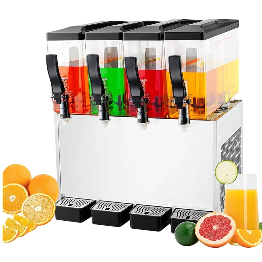 

4 Tanks Commercial Cold Beverage Dispenser Cold Drink Dispenser