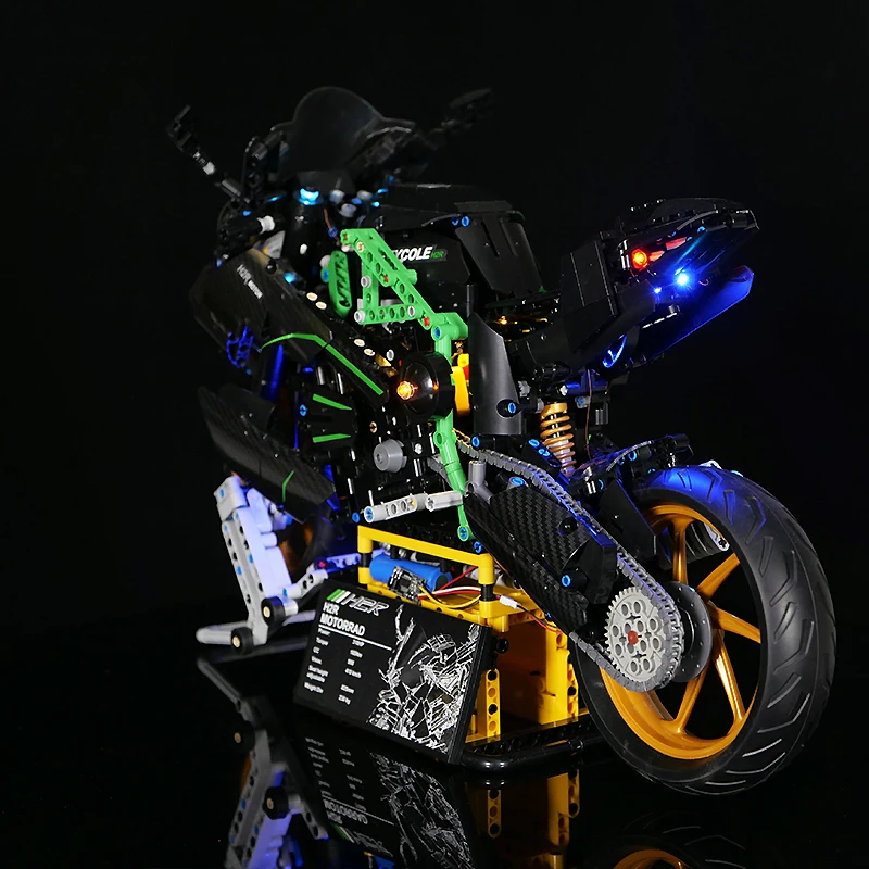 Kit luce LED fai-da-te avanzato per moto Lego T4019 H2R (solo luce LED, senza modello di blocchi) ad alte prestazioni