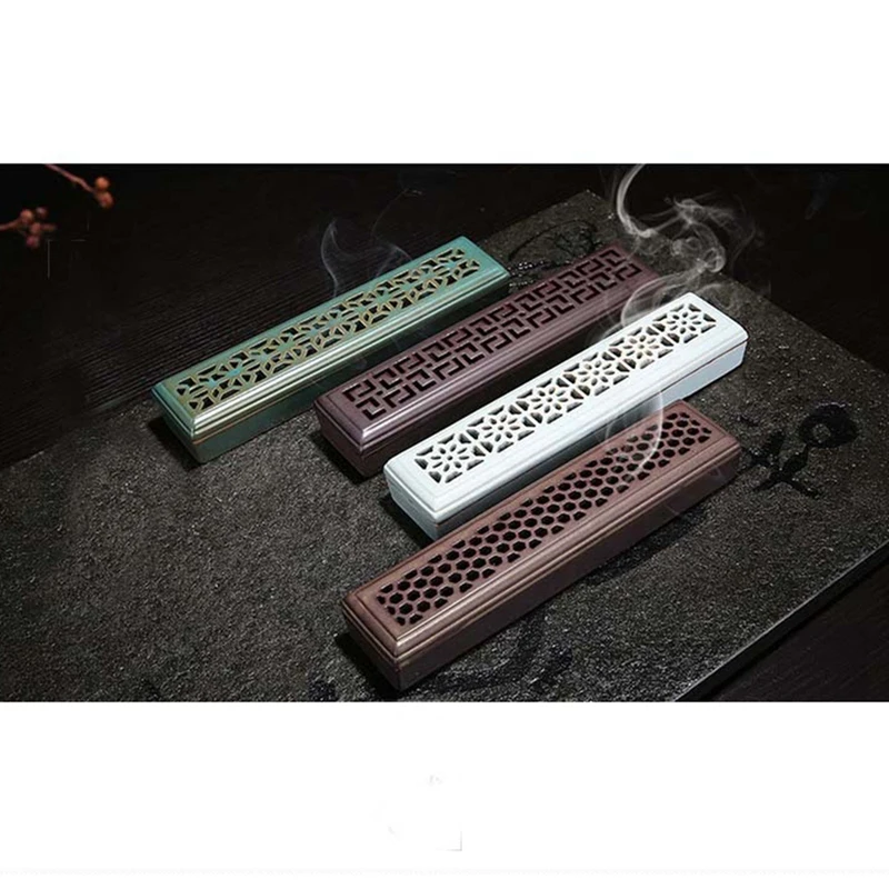 Incense Holder Incense Tray Horizontal Incense Burner Fashion Creativity With Non-Combustible Cotton Ceramics Relax