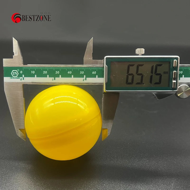 20 Stück Überraschungsball-Plastikspielzeugkapseln, zu öffnender runder Behälter für Spielzeugautomaten, Spielzeuggreifautomaten, 65 mm, 2,56 Zoll