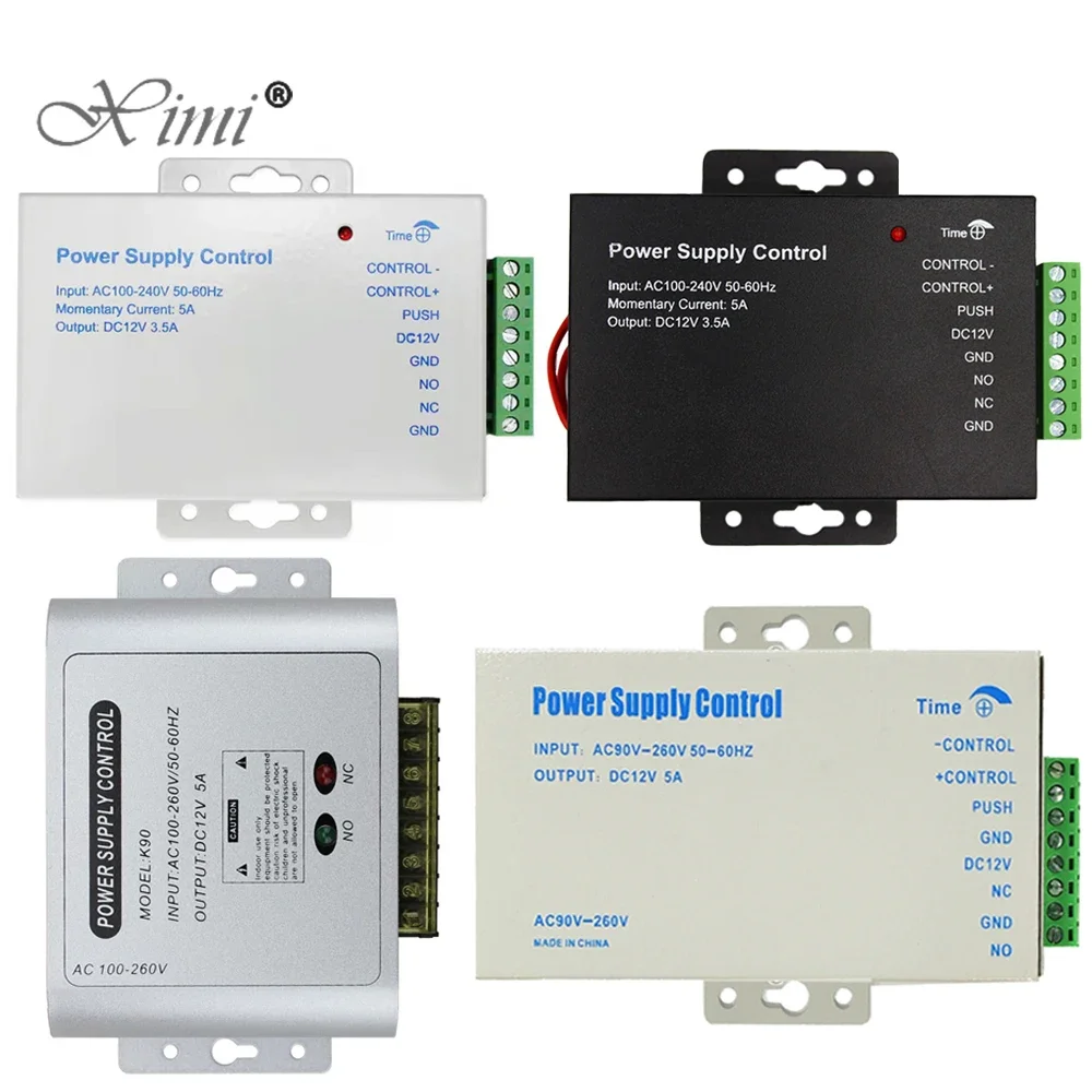 Imagem -02 - Porta Acesso Sistema de Controle Interruptor dc 12v 3a 5a ac 90260v Fechadura Elétrica Rfid Impressão Digital Acesso Sistema de Controle Fonte de Alimentação