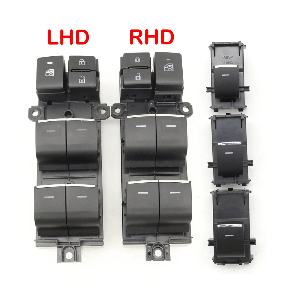 

Кнопка управления стеклоподъемниками (белая/голубая) для Toyota Yaris Cross, RAV4 XA50, Camry, CHR, Avalon, Levin, Corolla