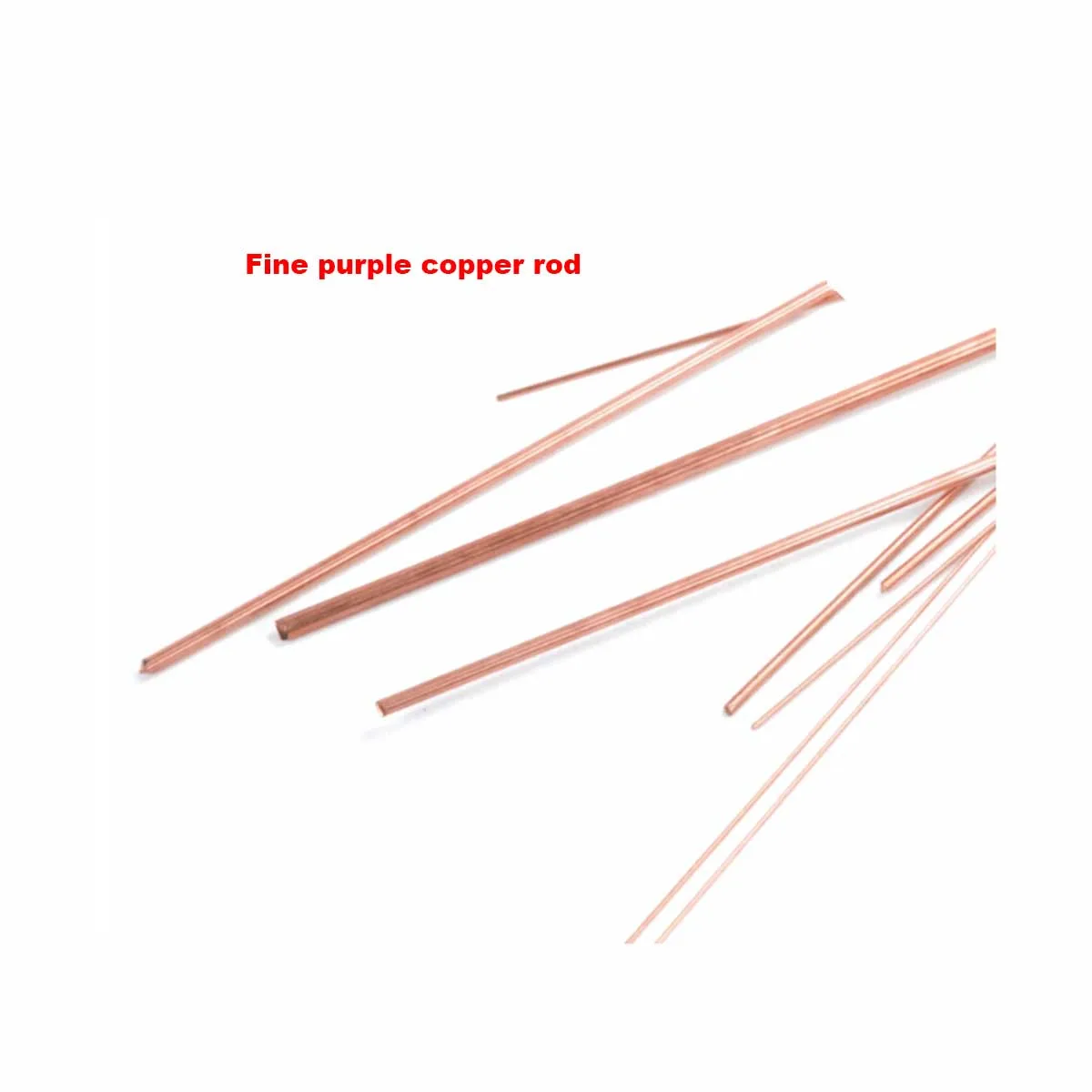 T2 Purple Copper Rod Red Copper Rod Solid Thin Cylinder 1 1.2 1.5 1.6 1.8 2 2.5 3mm Electrode Rod