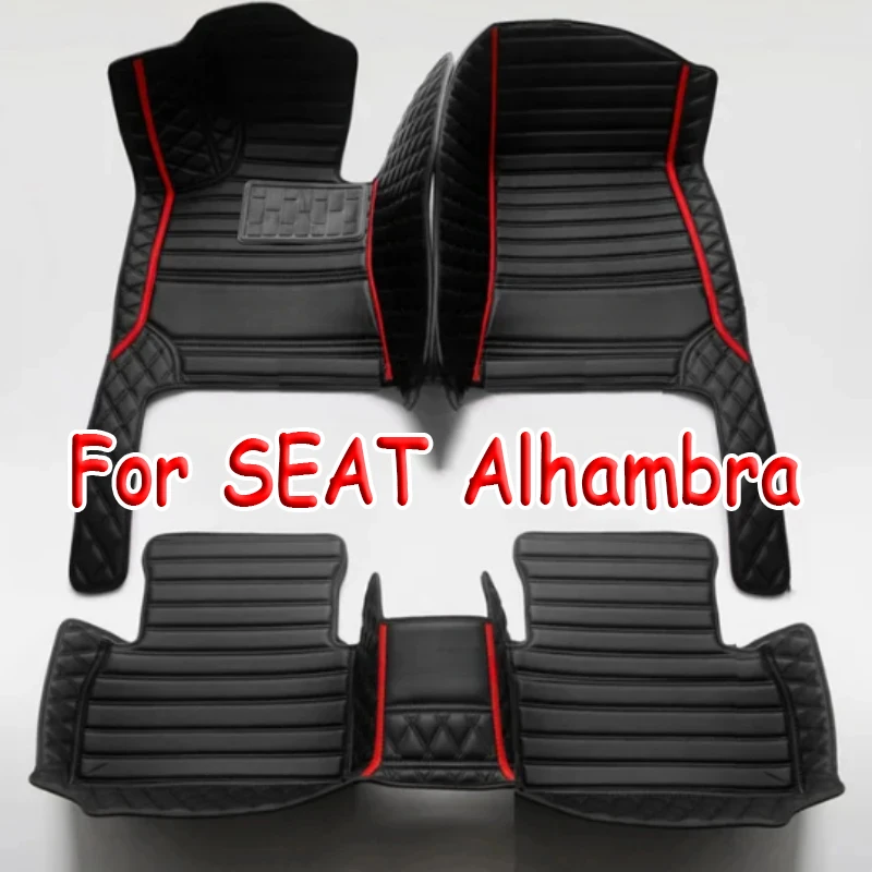 Car Mats For SEAT Alhambra MK2 7N VW VW Sharan 2011~2020 Pad Carpets Set Leather Mat Auto Floor Rugs Car Accessories