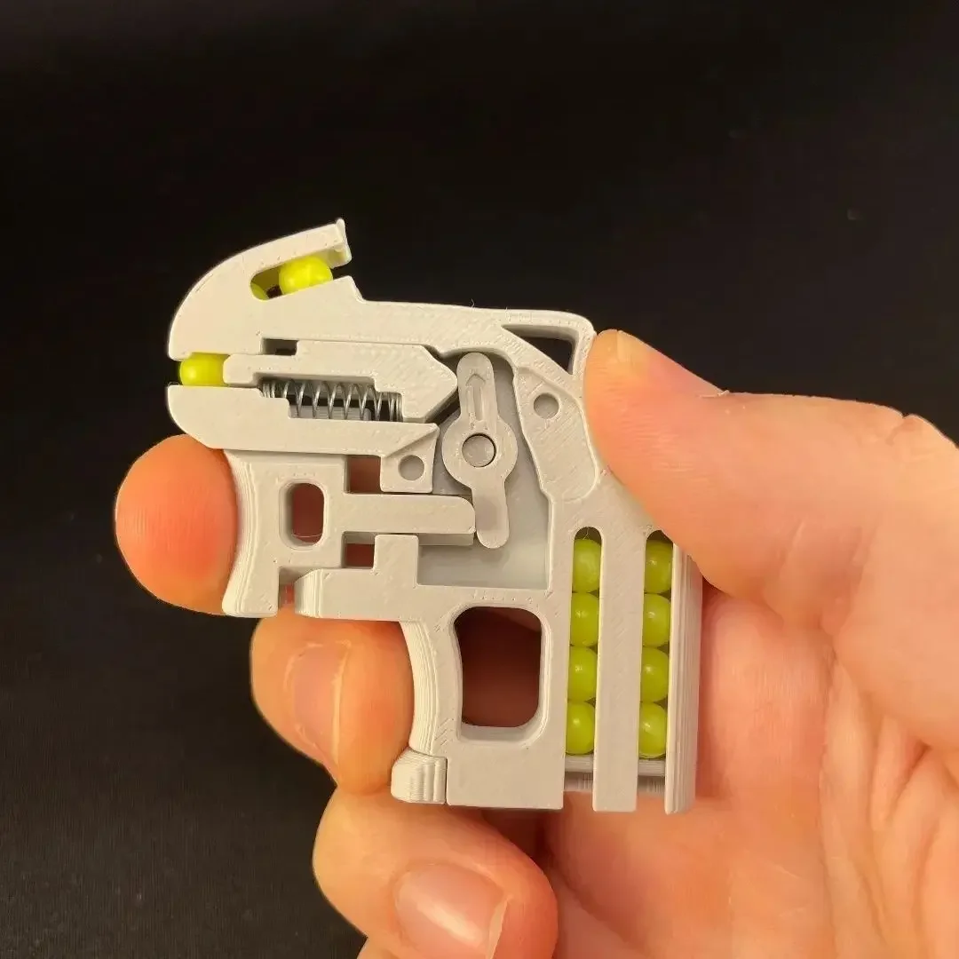 미니 휴대용 3D 인쇄 소프트 총알 총 어린이 창조적 장난감