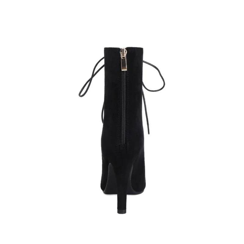 النساء الأحذية Zapatos De Mujer الصليب تعادل عالية الكعب صندل بتصميم روماني الصيف الجوف خارج تنفس اللمحة تو البريدي أحذية باردة K95 #4