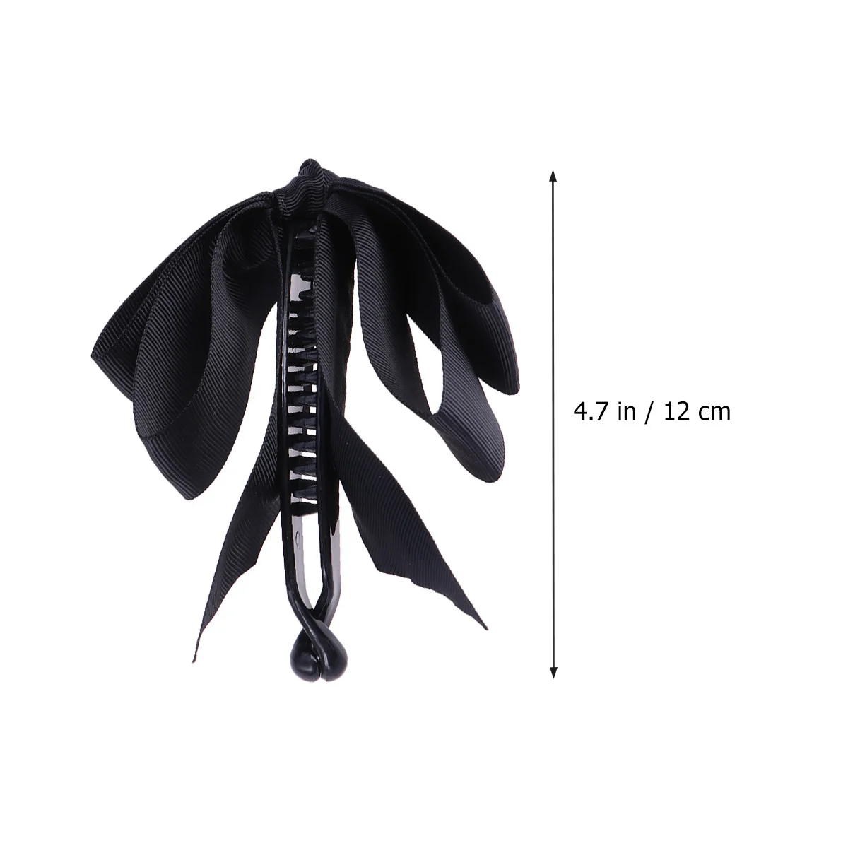 

1Pcs Bow Hair Claw Clip Black Three Layers Ribbon Hair Clamp Non-Slip Hold Shower Protective Styling Clips Claw Clamp