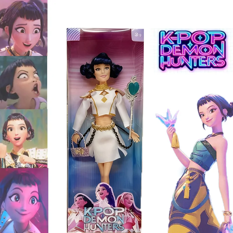 2026 HUNTR/X Demon Hunters Pop Speelgoed Rumi Mira Zoey Sussy Action Figure Speelgoed Plastic DIY Speelgoed voor Meisjes Kerst Verrassingscadeau