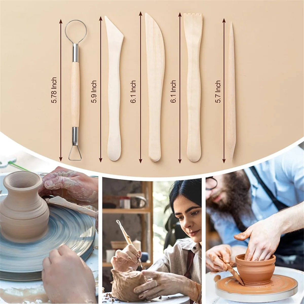 Abjs Clay Tools Kit…