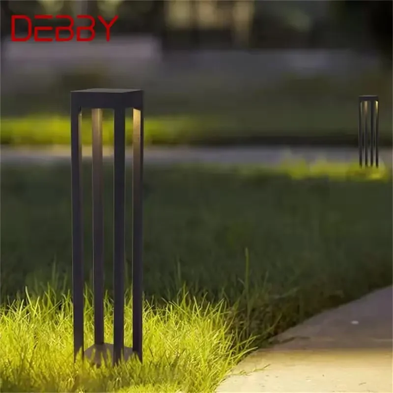

DEBBY Nordic Modern Outdoor Lawn Lamp Black Light LED Waterproof Home for Villa Path Garden