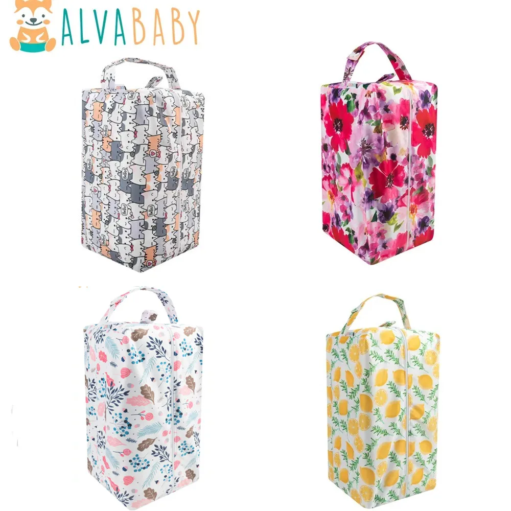 U PICK ALVABABY Diaper Pod with Double TPU Layers Cloth Diaper Bag Reusable Diaper Bag  Waterproof Nappy Bag