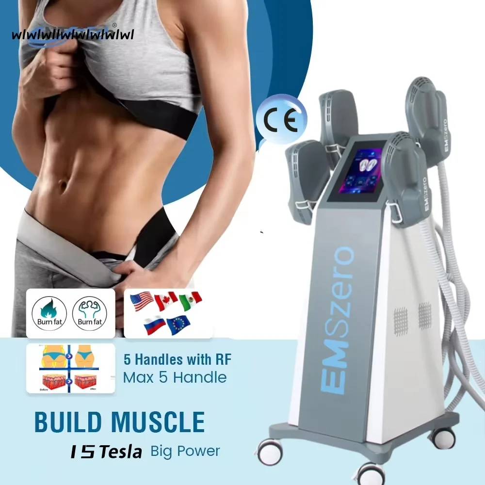 Professional EMSzero 6500w RF 15 Tesla Neo HI-EMT แม่เหล็กไฟฟ้า Body Slimming สร้างกล้ามเนื้อไขมันเครื่อง EMS ขายร้อน