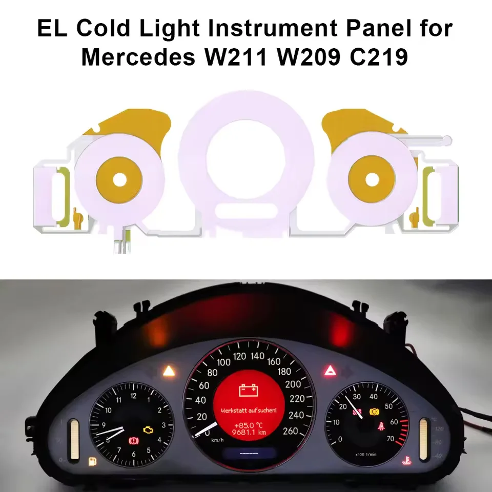 

EL Cold Light Instrument Panel for Mercedes W211 E320 E350 E500 E55 E63 W209 C219