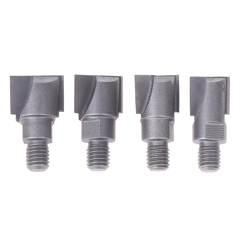 10mm Shank Wooden Door Lock Slotting Cutter 16.5-22mm Tungsten Steel Woodworking Milling Cutter Tools Screw Thread