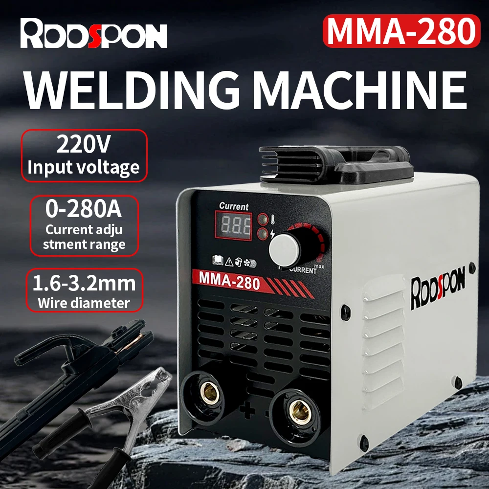 

280 Arc Welder MMA Portable Mini Welder 220V Inverter Tool Iron Electric Welding Equipment Car Repair Electric Welder Work Home